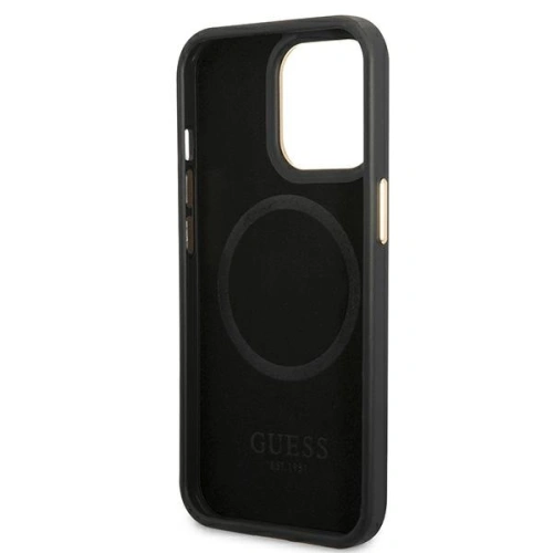 Kup Etui Guess GUHMP14XU4GPRK Apple iPhone 14 Pro Max negru/black hard case 4G Logo Plate MagSafe - GUE2157 - {ean13} - Sklep Home Screen