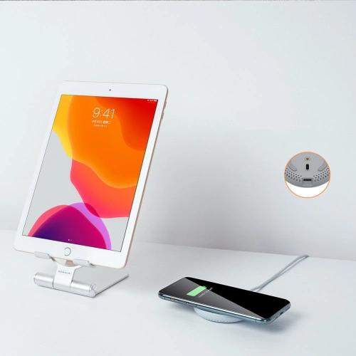 Kup Kabelloses Ladegerät Nillkin PowerHold Mini Wireless Charging Stand 15W grau - NLK609 - {ean13} - Sklep Home Screen