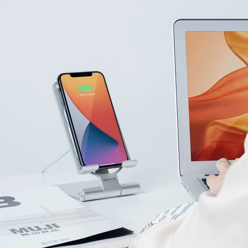 Kup Bezdrátová nabíječka Nillkin PowerHold Mini Wireless Charging Stand 15W šedá - NLK609 - {ean13} - Sklep Home Screen