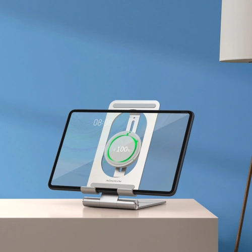 Kup Încărcător wireless Nillkin PowerHold Mini Wireless Charging Stand 15W argintiu - NLK610 - {ean13} - Sklep Home Screen