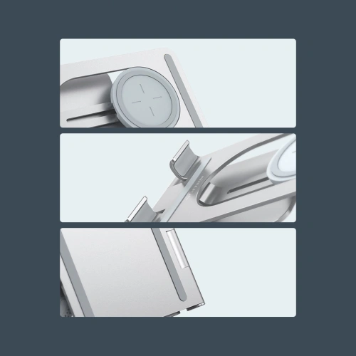 Kup Încărcător wireless Nillkin PowerHold Mini Wireless Charging Stand 15W argintiu - NLK610 - {ean13} - Sklep Home Screen