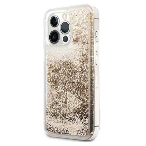 Kup Etui Guess GUOHCP14LGLHFLGO Apple iPhone 14 Pro auriu/gold hardcase Glitter Charms - GUE2159 - {ean13} - Sklep Home Screen