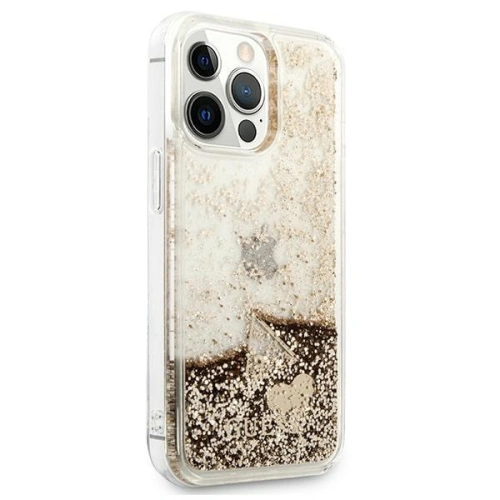 Kup Etui Guess GUOHCP14LGLHFLGO Apple iPhone 14 Pro złoty/gold hardcase Glitter Charms - GUE2159 - {ean13} - Sklep Home Screen