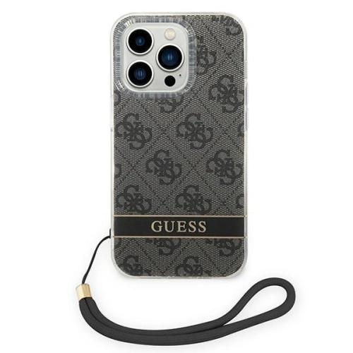 Kup Etui Guess GUOHCP14LH4STK Apple iPhone 14 Pro fekete/hardcase 4G Print Strap - GUE2160 - {ean13} - Sklep Home Screen