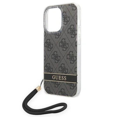 Kup Etui Guess GUOHCP14LH4STK Apple iPhone 14 Pro černý/black hardcase 4G Print Strap - GUE2160 - {ean13} - Sklep Home Screen