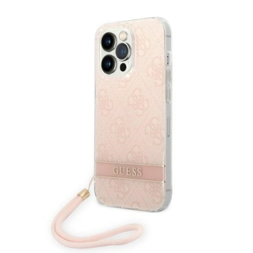 Kup Etui Guess GUOHCP14LH4STP Apple iPhone 14 Pro rózsaszín/pink hardcase 4G Print Strap - GUE2161 - {ean13} - Sklep Home Screen