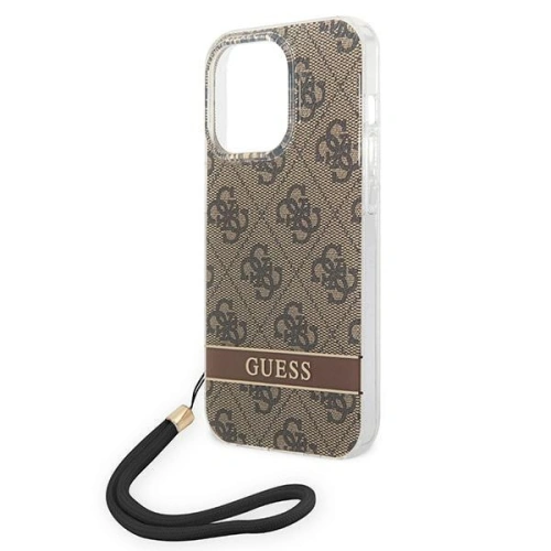 Kup Etui Guess GUOHCP14LH4STW Apple iPhone 14 Pro hnědý/brown hardcase 4G Print Strap - GUE2162 - {ean13} - Sklep Home Screen