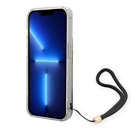 Kup Etui Guess GUOHCP14LHFLSB Apple iPhone 14 Pro modrý/blue hardcase Flower Strap - GUE2163 - {ean13} - Sklep Home Screen