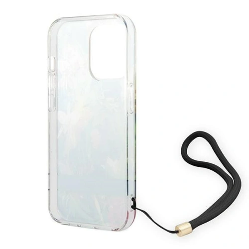 Kup Etui Guess GUOHCP14LHFLSB Apple iPhone 14 Pro modrý/blue hardcase Flower Strap - GUE2163 - {ean13} - Sklep Home Screen
