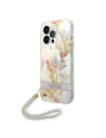 Etui Guess GUOHCP14LHFLSU Apple iPhone 14 Pro lila/purple hardcase Flower Strap