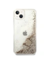 Buy Guess GUOHCP14MGLHFLGO Apple iPhone 14 Plus / 15 Plus gold hardcase Glitter Charms - GUE2165 - {ean13} - Home Screen Store Europe