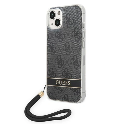 Buy Guess GUOHCP14MH4STK Apple iPhone 14 Plus / 15 Plus black hardcase 4G Print Strap - GUE2166 - {ean13} - Home Screen Store Europe