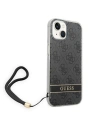 Buy Guess GUOHCP14MH4STK Apple iPhone 14 Plus / 15 Plus black hardcase 4G Print Strap - GUE2166 - {ean13} - Home Screen Store Europe