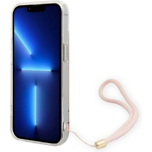 Etui Guess GUOHCP14MH4STP Apple iPhone 14 Plus / 15 Plus różowy/pink hardcase 4G Print Strap