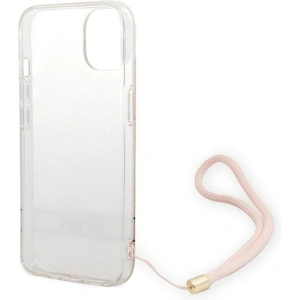 Etui Guess GUOHCP14MH4STP Apple iPhone 14 Plus / 15 Plus różowy/pink hardcase 4G Print Strap