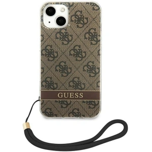 Etui Guess GUOHCP14MH4STW Apple iPhone 14 Plus / 15 Plus brązowy/brown hardcase 4G Print Strap