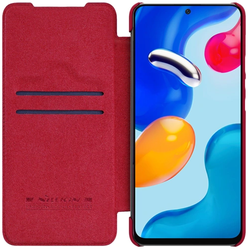 Kup Etui Nillkin Qin Xiaomi Redmi Note 11/11S piros - NLK629 - {ean13} - Sklep Home Screen