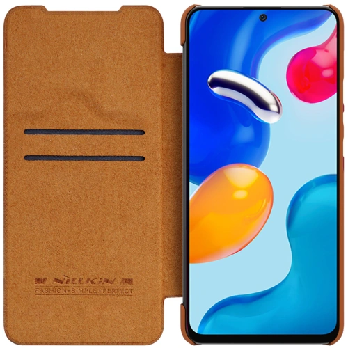 Buy Nillkin Qin Xiaomi Redmi Note 11/11S brown - NLK630 - {ean13} - Home Screen Store Europe