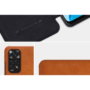 Kup Etui Nillkin Qin Xiaomi Redmi Note 11/11S brązowy - NLK630 - {ean13} - Sklep Home Screen