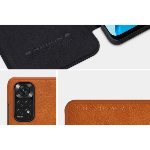 Buy Nillkin Qin Xiaomi Redmi Note 11/11S brown - NLK630 - {ean13} - Home Screen Store Europe