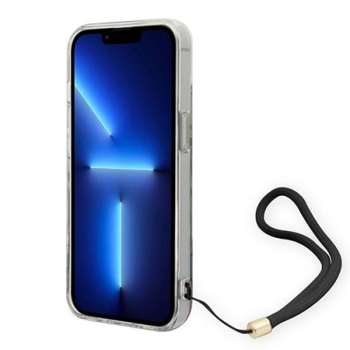 Kup Case Guess GUOHCP14MHFLSB Apple iPhone 14 Plus / 15 Plus blau/hardcase Flower Strap - GUE2169 - {ean13} - Sklep Home Screen