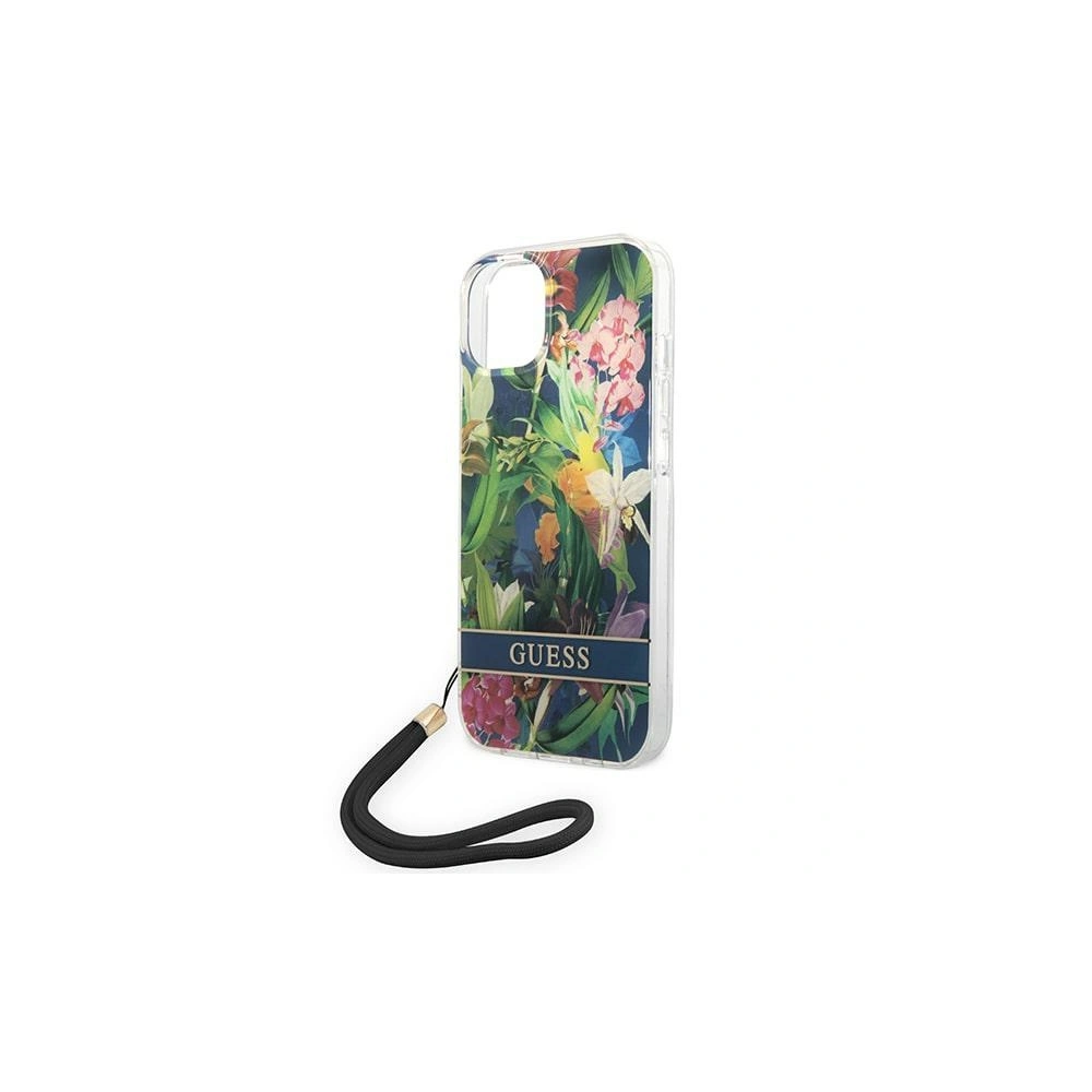 Etui Guess GUOHCP14MHFLSB Apple iPhone 14 Plus / 15 Plus niebieski/blue hardcase Flower Strap