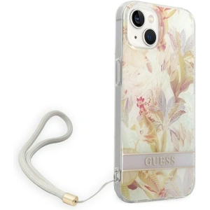 Etui Guess GUOHCP14MHFLSU Apple iPhone 14 Plus / 15 Plus fioletowy/purple hardcase Flower Strap