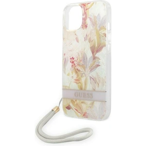 Etui Guess GUOHCP14MHFLSU Apple iPhone 14 Plus / 15 Plus fioletowy/purple hardcase Flower Strap