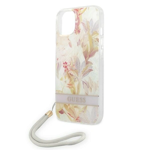 Kup Case Guess GUOHCP14MHFLSU Apple iPhone 14 Plus / 15 Plus lila/hardcase mit Blumenband - GUE2170 - {ean13} - Sklep Home Screen