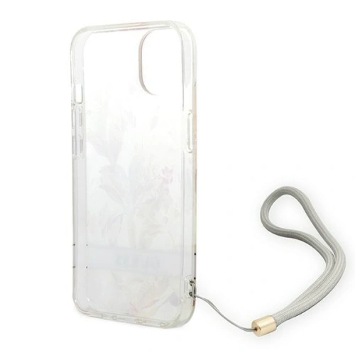 Kup Case Guess GUOHCP14MHFLSU Apple iPhone 14 Plus / 15 Plus lila/hardcase mit Blumenband - GUE2170 - {ean13} - Sklep Home Screen