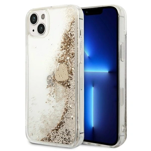 Kup Etui Guess GUOHCP14SGLHFLGO Apple iPhone 14 zlatý/gold hardcase Glitter Charms - GUE2171 - {ean13} - Sklep Home Screen