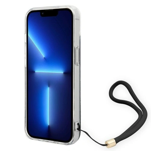 Kup Etui Guess GUOHCP14SH4STK Apple iPhone 14 negru/black hardcase 4G Print Strap - GUE2172 - {ean13} - Sklep Home Screen