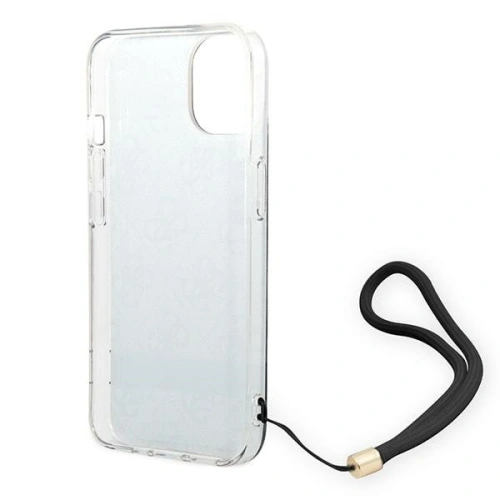 Kup Etui Guess GUOHCP14SH4STK Apple iPhone 14 negru/black hardcase 4G Print Strap - GUE2172 - {ean13} - Sklep Home Screen