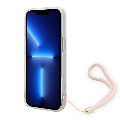 Kup Etui Guess GUOHCP14SH4STP Apple iPhone 14 różowy/pink hardcase 4G Print Strap - GUE2173 - {ean13} - Sklep Home Screen