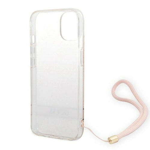 Kup Etui Guess GUOHCP14SH4STP Apple iPhone 14 różowy/pink hardcase 4G Print Strap - GUE2173 - {ean13} - Sklep Home Screen