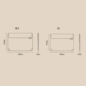 Kup Etui Nillkin Versatile Laptop Sleeve 2w1 Apple MacBook 16 cali czarno-biały - NLK638 - {ean13} - Sklep Home Screen