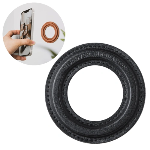 Kup Aufkleber Nillkin SnapHold Veganleder MagSafe schwarz - NLK645 - {ean13} - Sklep Home Screen