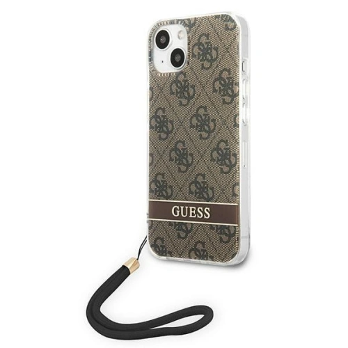 Kup Etui Guess GUOHCP14SH4STW Apple iPhone 14 brązowy/brown hardcase 4G Print Strap - GUE2174 - {ean13} - Sklep Home Screen