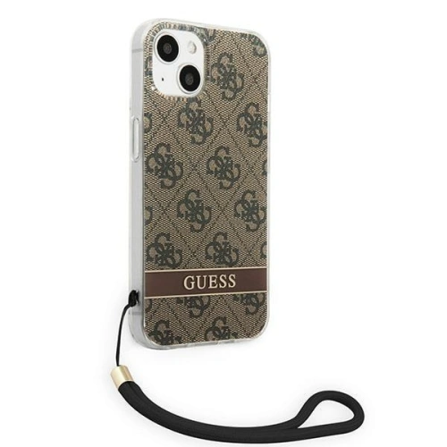 Kup Etui Guess GUOHCP14SH4STW Apple iPhone 14 brązowy/brown hardcase 4G Print Strap - GUE2174 - {ean13} - Sklep Home Screen