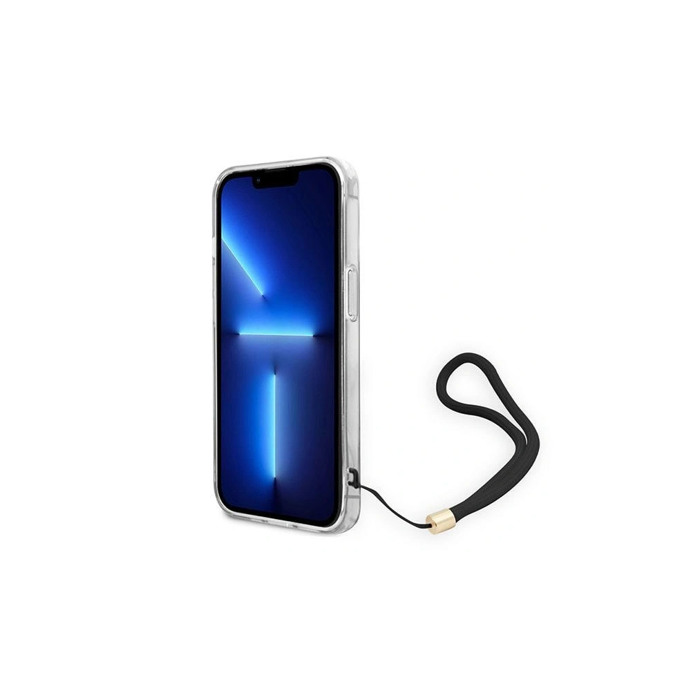 Etui Guess GUOHCP14SH4STW Apple iPhone 14 brązowy/brown hardcase 4G Print Strap