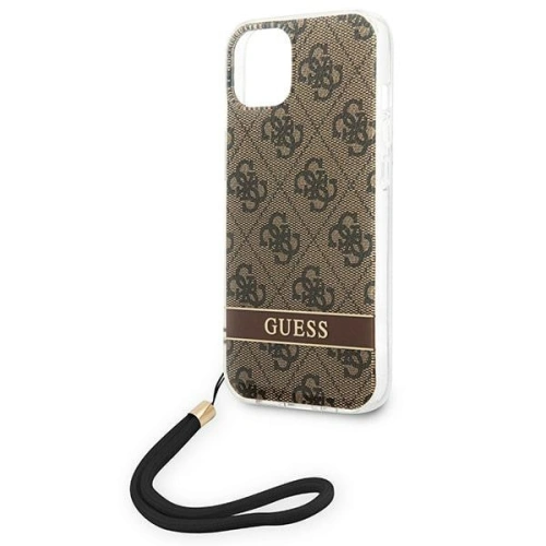 Kup Etui Guess GUOHCP14SH4STW Apple iPhone 14 brązowy/brown hardcase 4G Print Strap - GUE2174 - {ean13} - Sklep Home Screen
