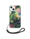 Kup Etui Guess GUOHCP14SHFLSB Apple iPhone 14 albastru/blue hardcase Flower Strap - GUE2175 - {ean13} - Sklep Home Screen