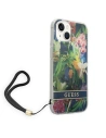 Kup Etui Guess GUOHCP14SHFLSB Apple iPhone 14 niebieski/blue hardcase Flower Strap - GUE2175 - {ean13} - Sklep Home Screen