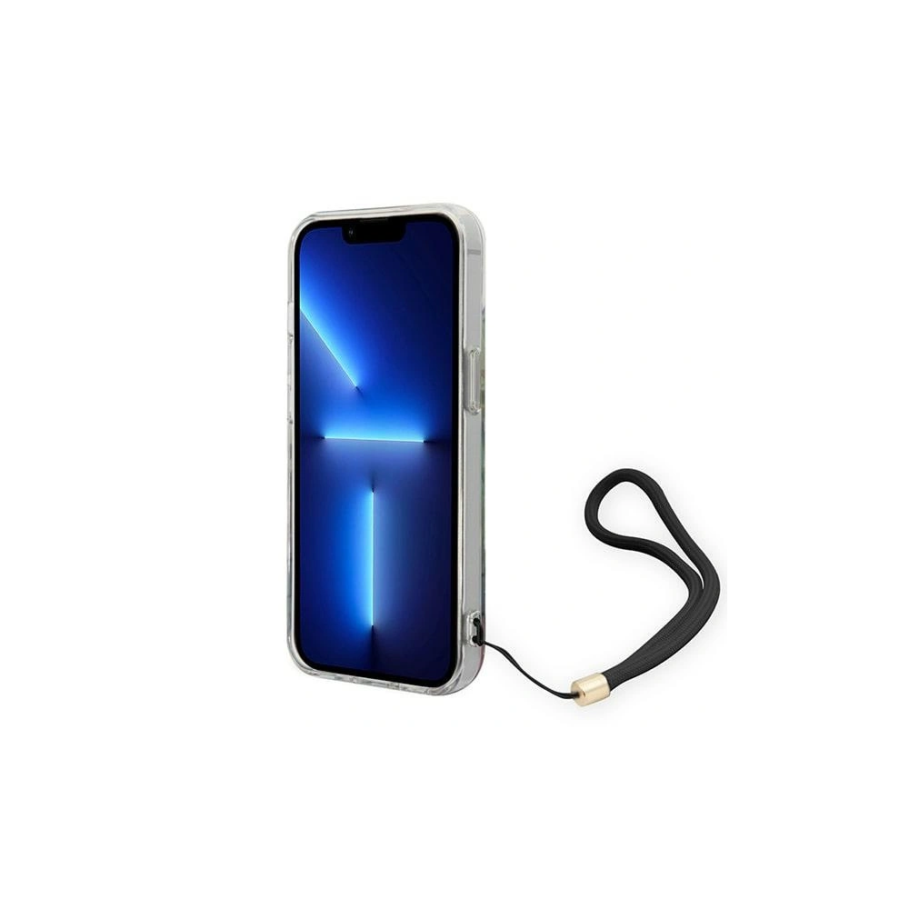 Etui Guess GUOHCP14SHFLSB Apple iPhone 14 niebieski/blue hardcase Flower Strap