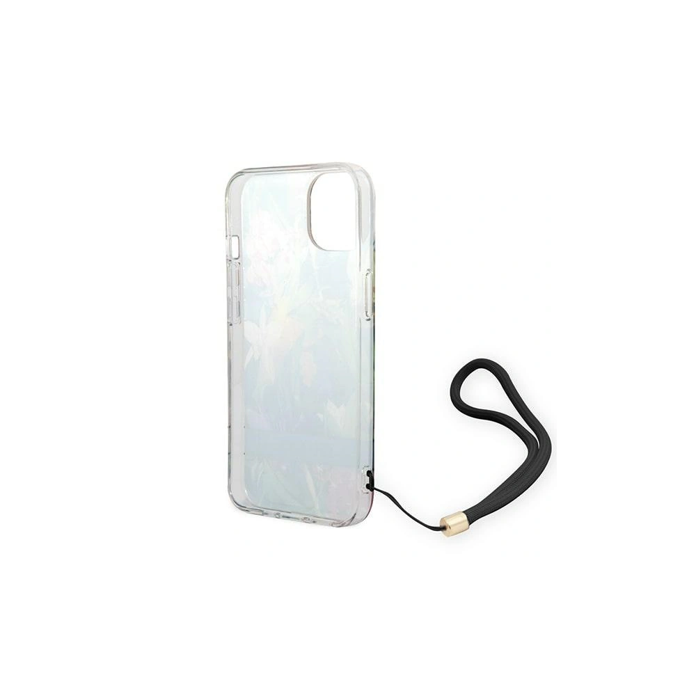 Etui Guess GUOHCP14SHFLSB Apple iPhone 14 niebieski/blue hardcase Flower Strap