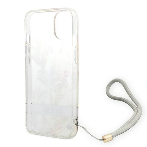 Kup Etui Guess GUOHCP14SHFLSU Apple iPhone 14 violet/hardcase cu flori Strap - GUE2176 - {ean13} - Sklep Home Screen