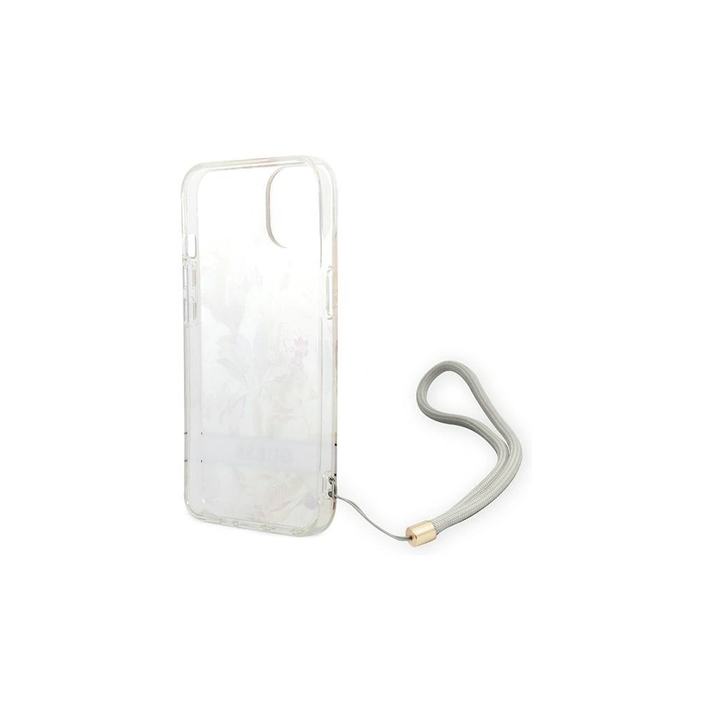 Etui Guess GUOHCP14SHFLSU Apple iPhone 14 fioletowy/purple hardcase Flower Strap