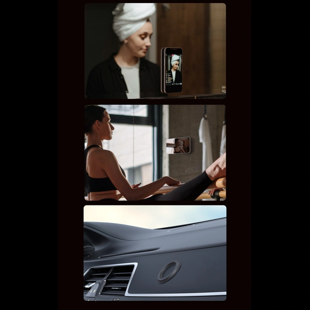 Naklejka Nillkin SnapHold Vegan Leather MagSafe brązowy