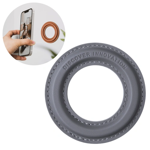 Kup Aufkleber Nillkin SnapHold Veganleder MagSafe grau - NLK650 - {ean13} - Sklep Home Screen