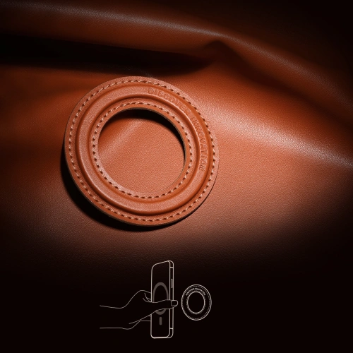 Kup Naklejka Nillkin SnapHold Vegan Leather MagSafe gri - NLK650 - {ean13} - Sklep Home Screen